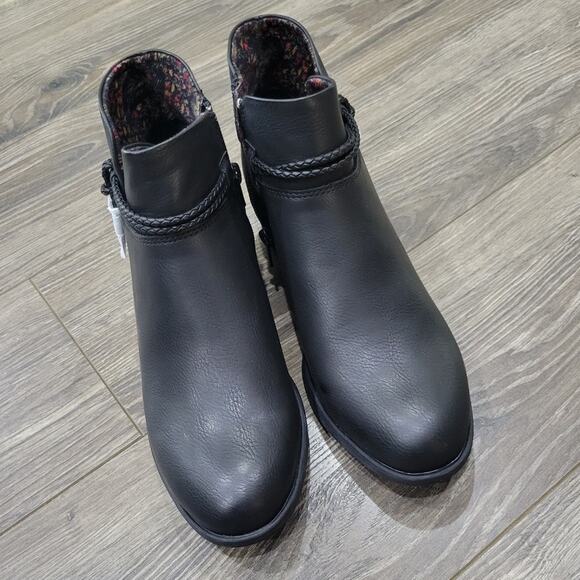 b.o.c. Lindsay Stacked Heel Bootie with Braided Strap Detail Women's Size‎ 6.5 - Picture 8 of 10